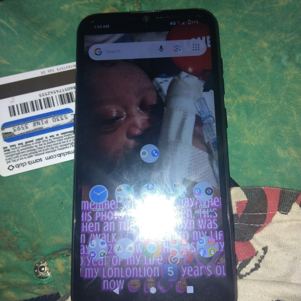Black Smartphone with  Case